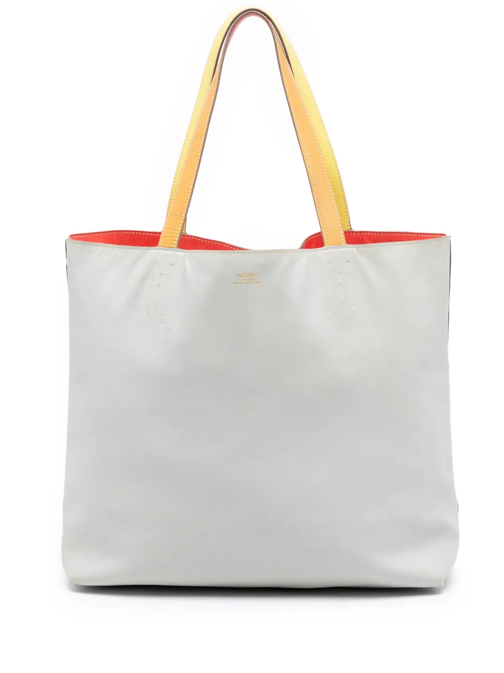 Hermès Pre-Owned 2013 Multicolor Swift Double Sens Reversible 36 tote bag - Bianco