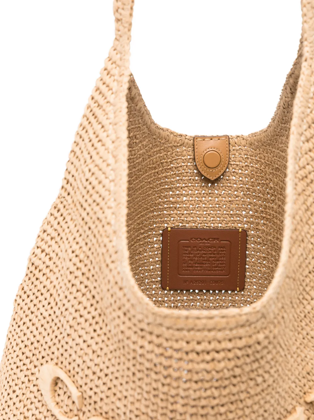 Coach 39 Brooklyn schoudertas met logo-reliëf Beige