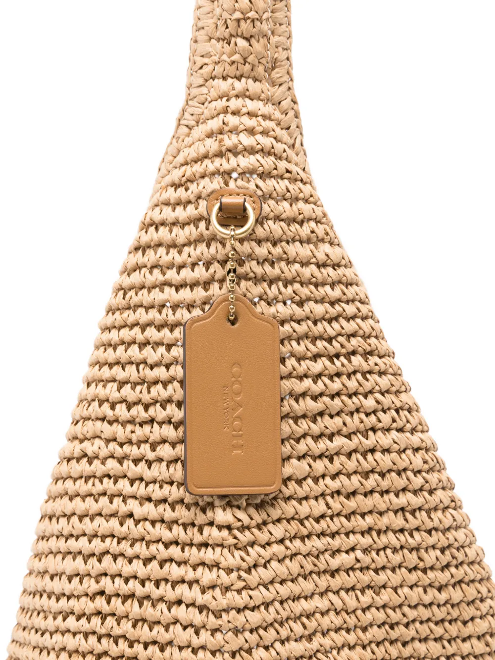 Coach 39 Brooklyn schoudertas met logo-reliëf Beige