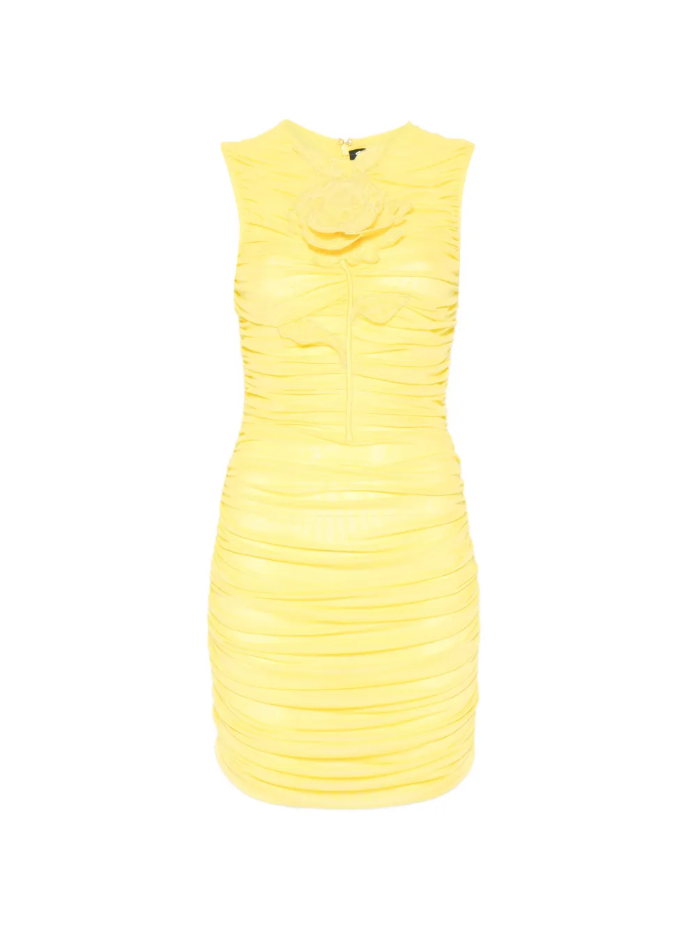David Koma ruched mini dress - Giallo