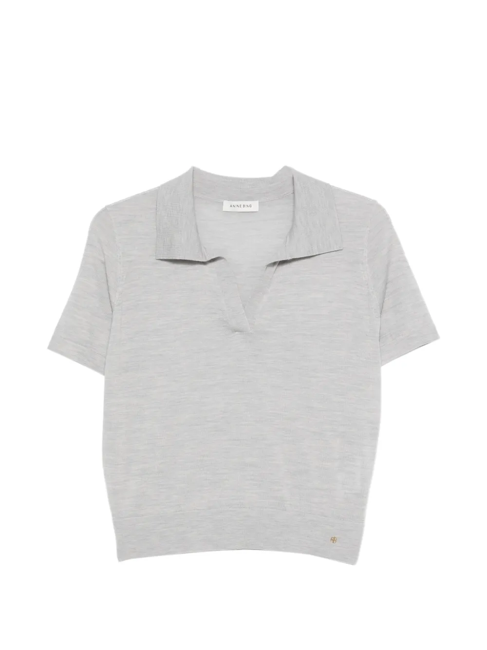 ANINE BING V-neck short-sleeve T-shirt - Grigio