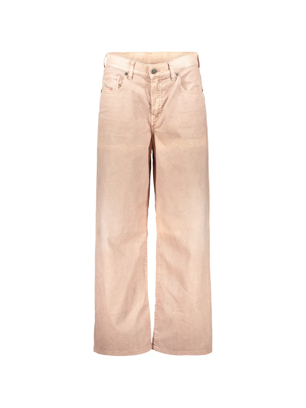 Diesel logo-patch wide-leg jeans - Toni neutri