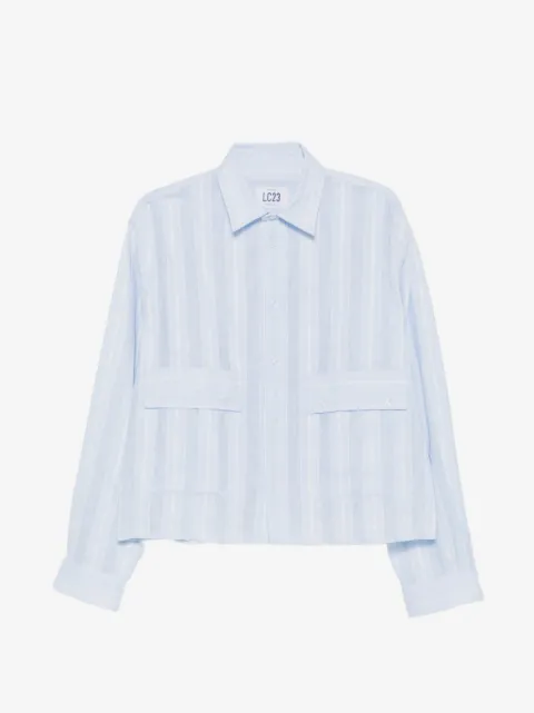 LC23 striped cotton shirt