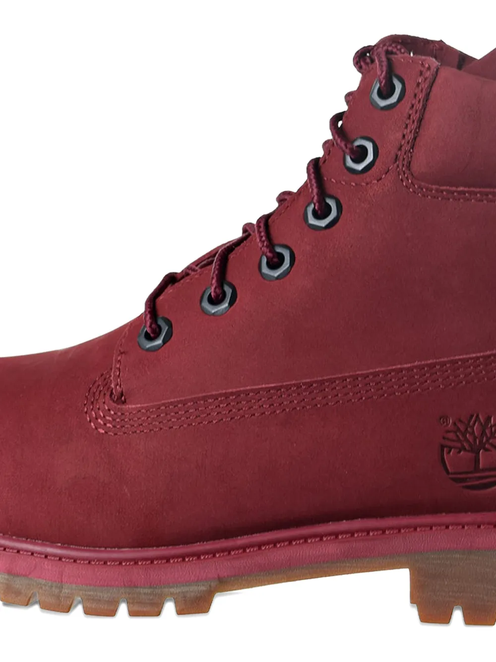 Timberland Kids 6 Inch Premium waterdicht veterlaarzen Rood