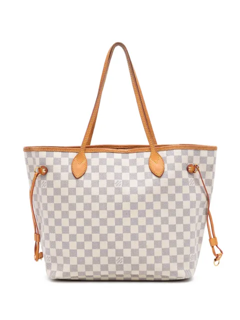 Louis Vuitton Pre-Owned Damier Azur Neverfull MM 手提包（2018年典藏款）
