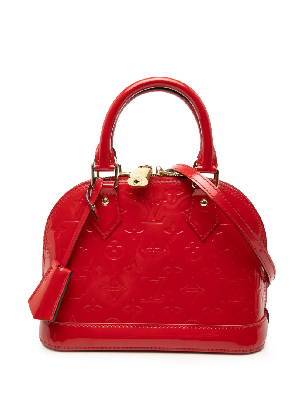 Louis Vuitton Pre-Owned 2014 Monogram Vernis Alma BB satchel - Red