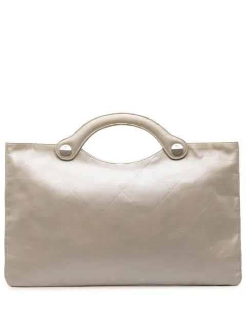 CHANEL Pre-Owned 1997-1999 Handtasche mit Metallic-Prägung