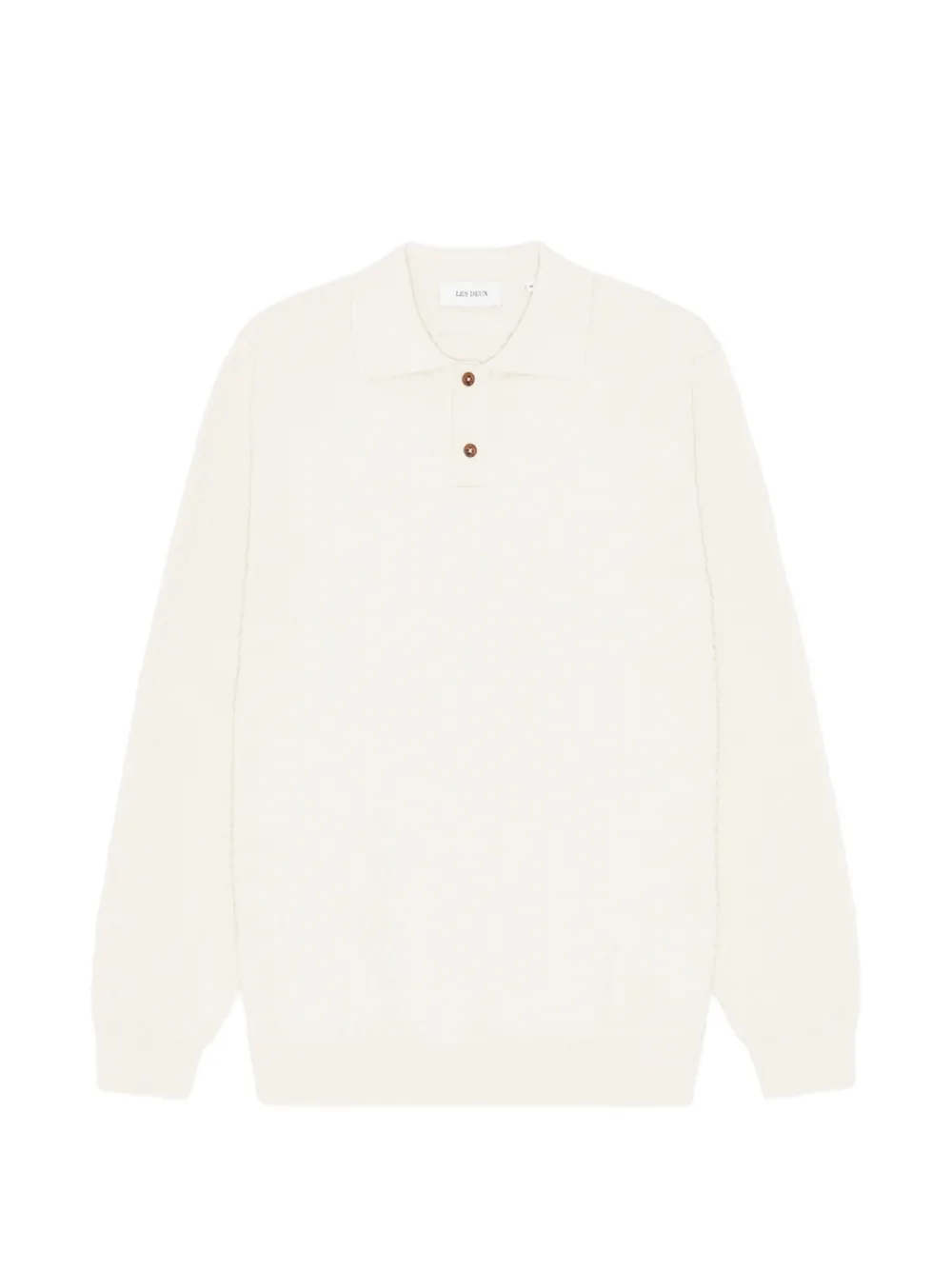Les Deux textured polo shirt - Toni neutri