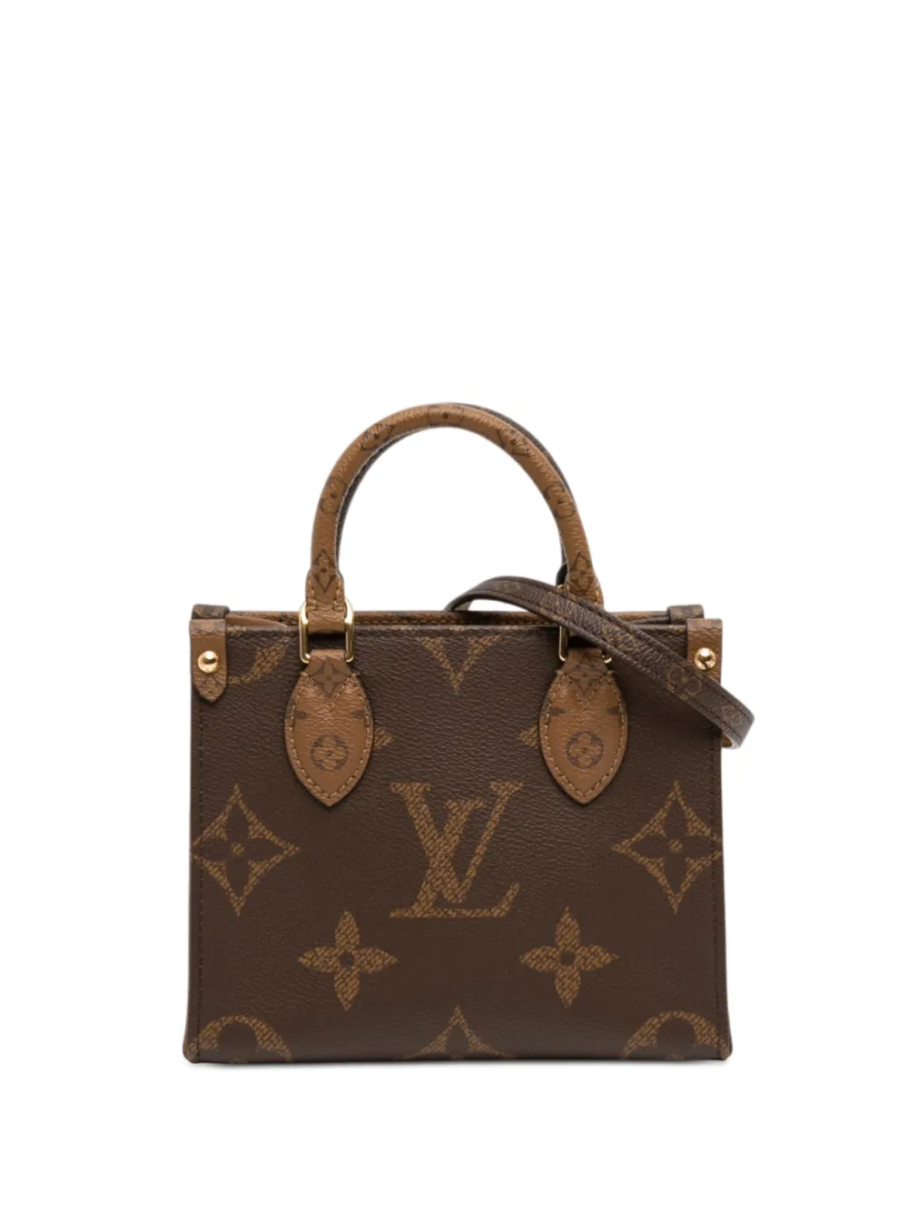 Louis Vuitton Pre-Owned Borsa a tracolla Monogram Reverse OnTheGo BB2021-2026 - Marrone