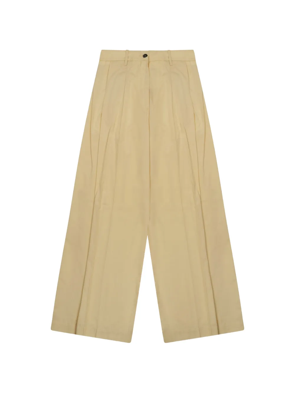 Nine In The Morning pleated wide-leg palazzo pants - Toni neutri