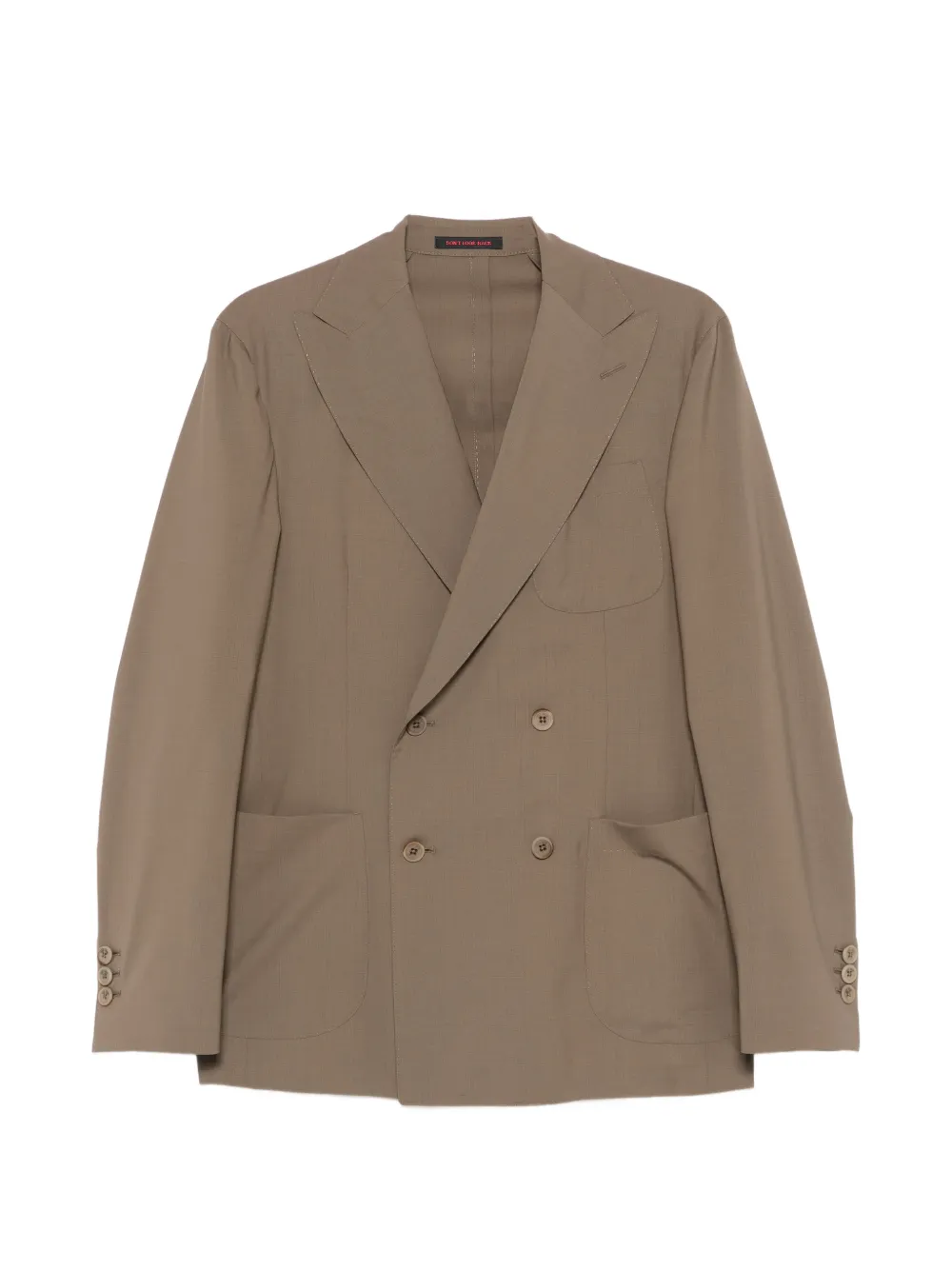 The Gigi double-breasted pocket jacket - Marrone