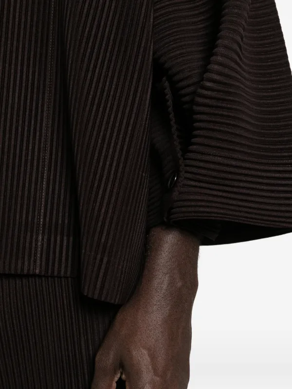 Homme Plissé Issey Miyake Wear Or Wrap Pleated Jacket | Brown