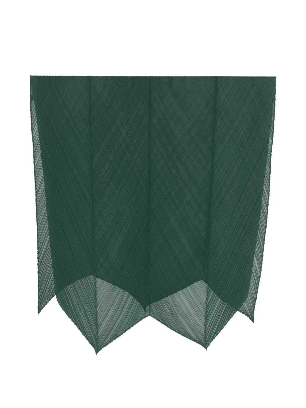 Pleats Please Issey Miyake pleated scarf - Verde