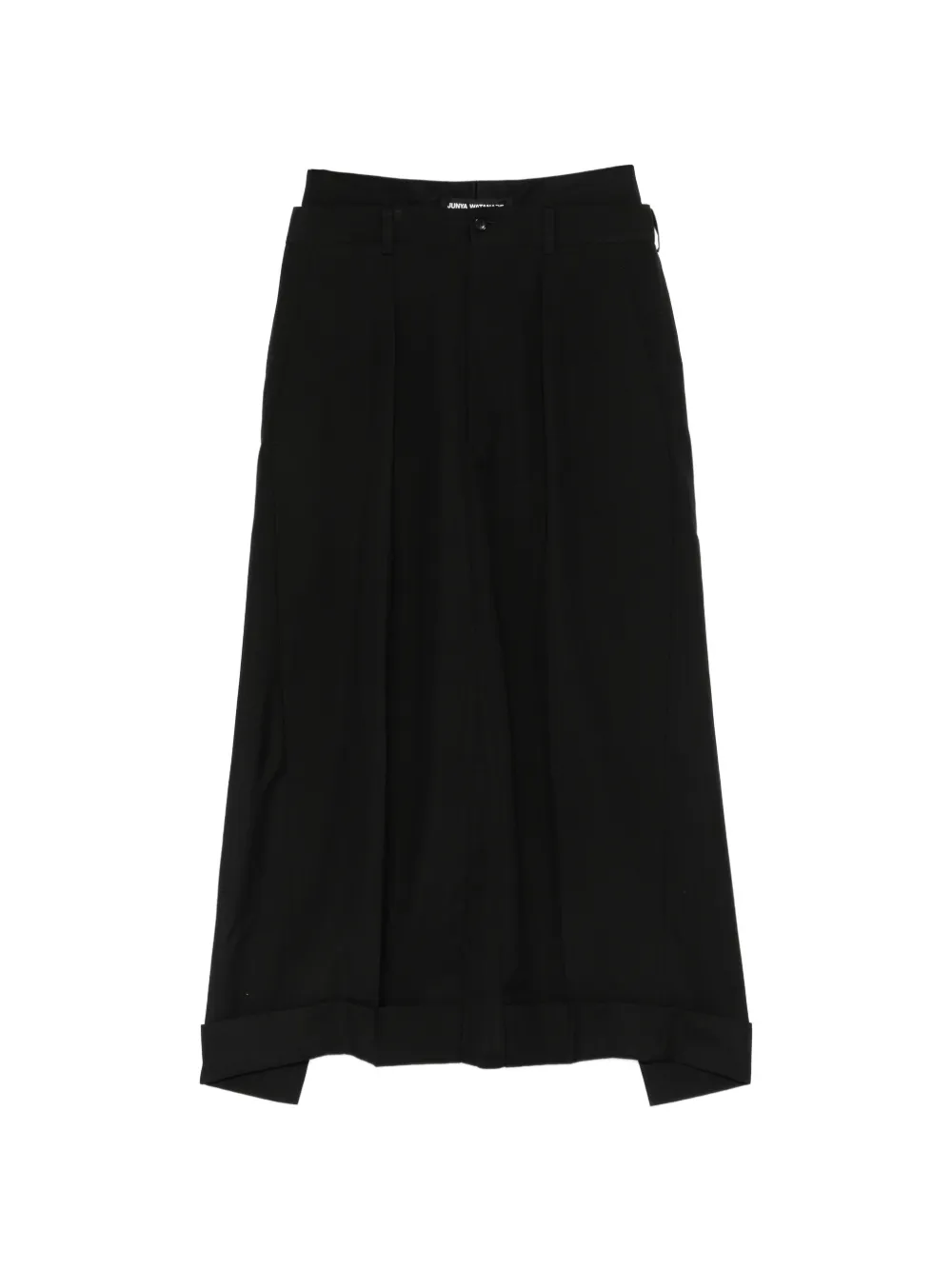 Junya Watanabe pleated midi skirt - Nero