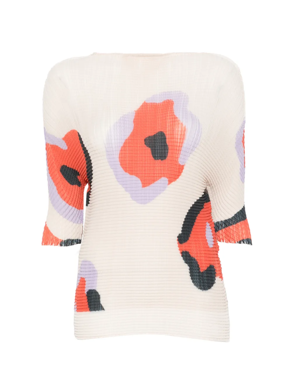 Issey Miyake Verve floral top - Toni neutri