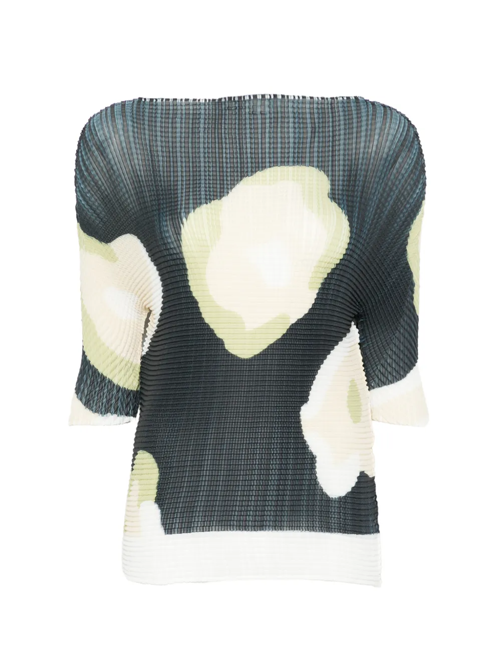 Issey Miyake Verve pleated top - Nero