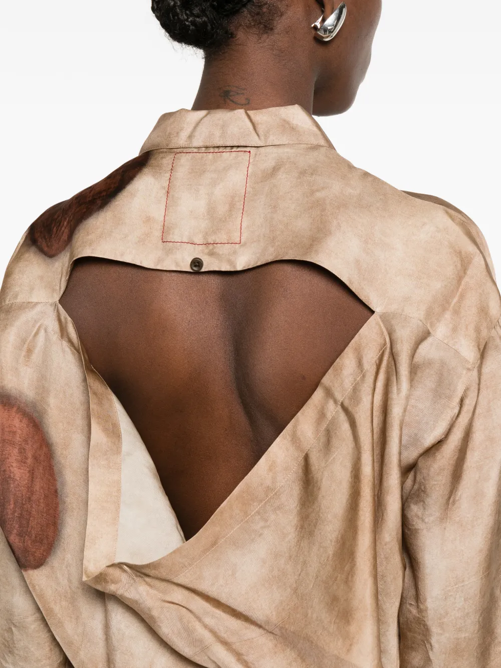 Uma Wang Teays blouse met knopen Beige