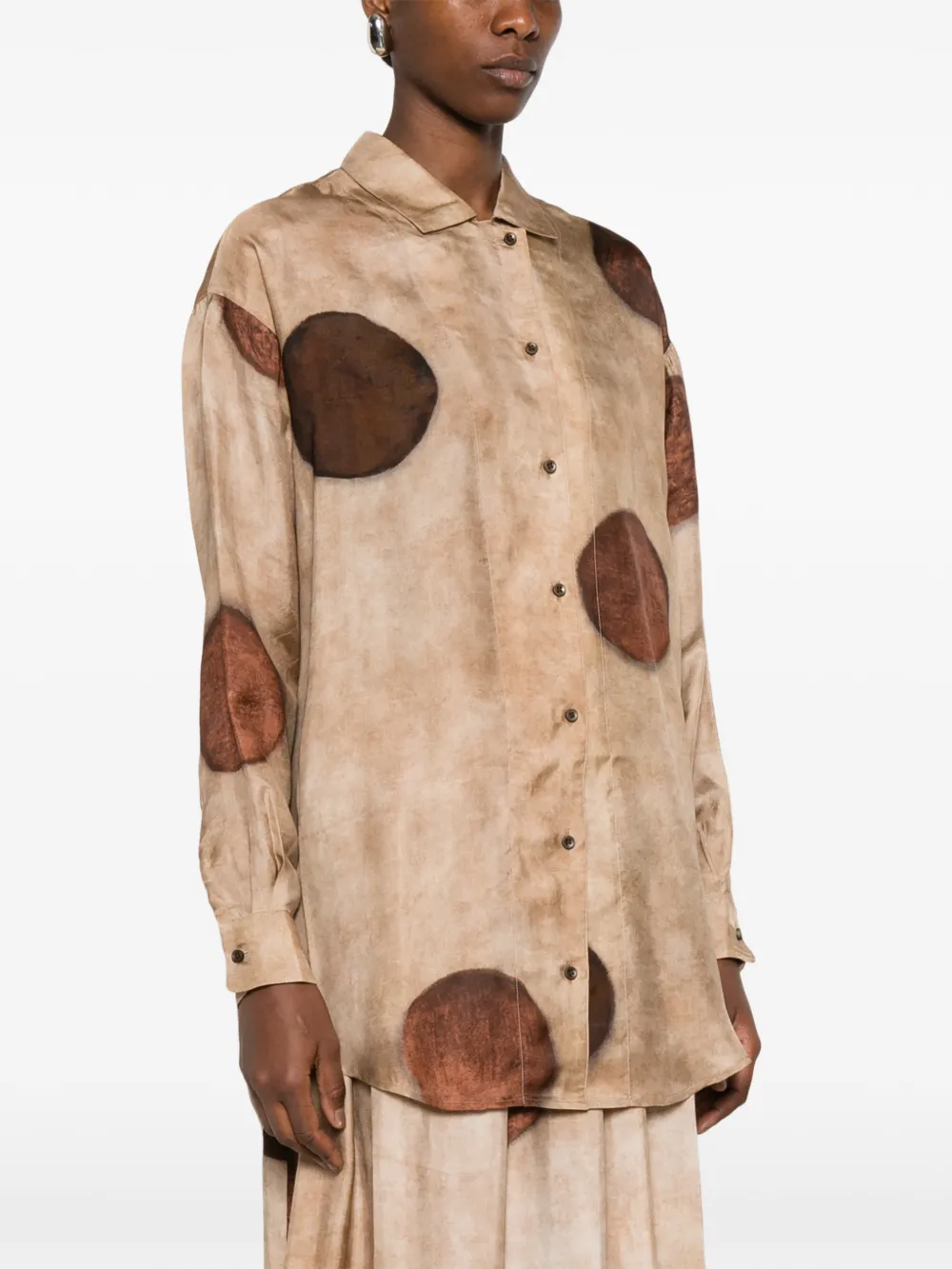 Uma Wang Teays blouse met knopen Beige
