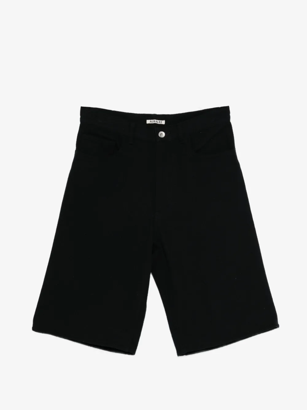 Auralee belt-loops shorts | Black | Image 1