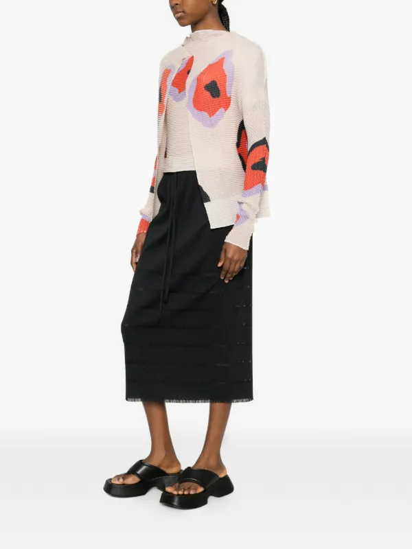 Issey Miyake Verve Pleats フローラル ジャケット | ニュートラル