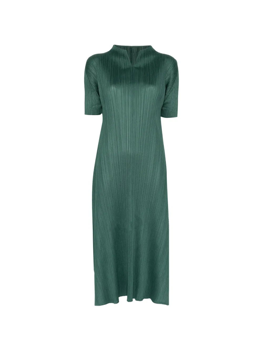 Pleats Please Issey Miyake March pleated midi dress - Verde