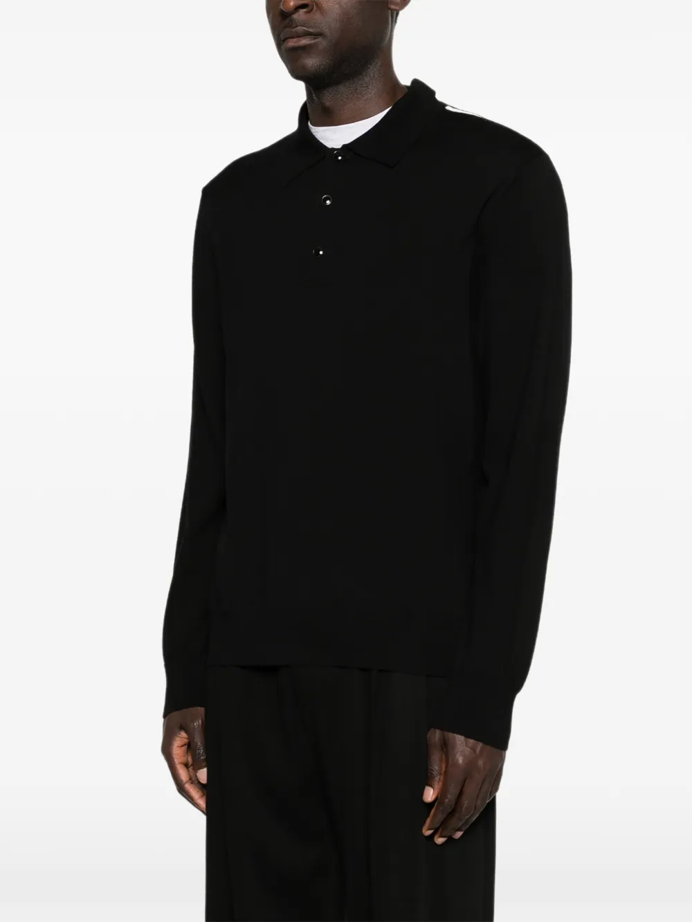  Givenchy Polo Con Botones - Negro 