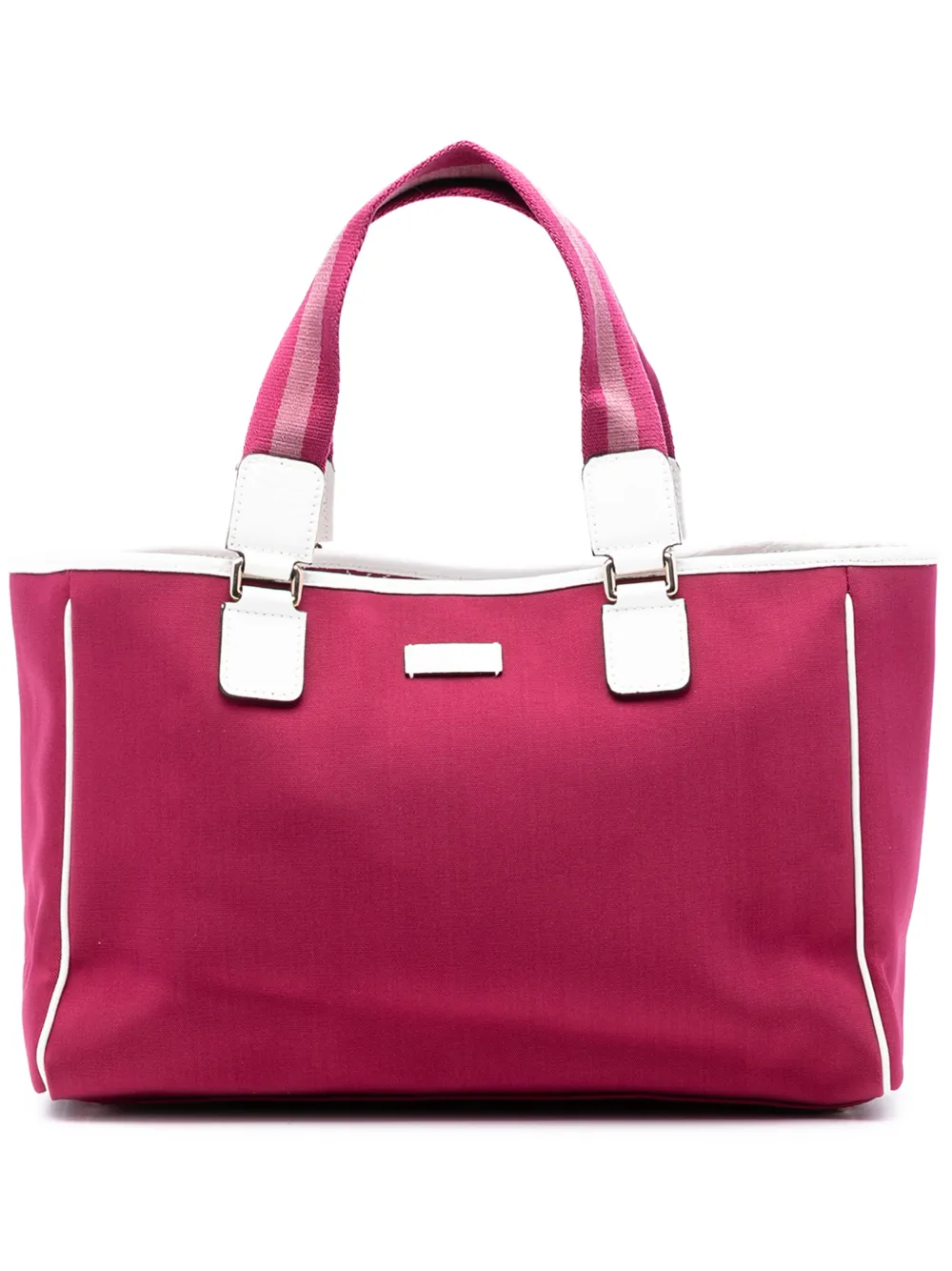 Gucci Pre-Owned 2000-2015 Canvas Web tote bag - Rosa