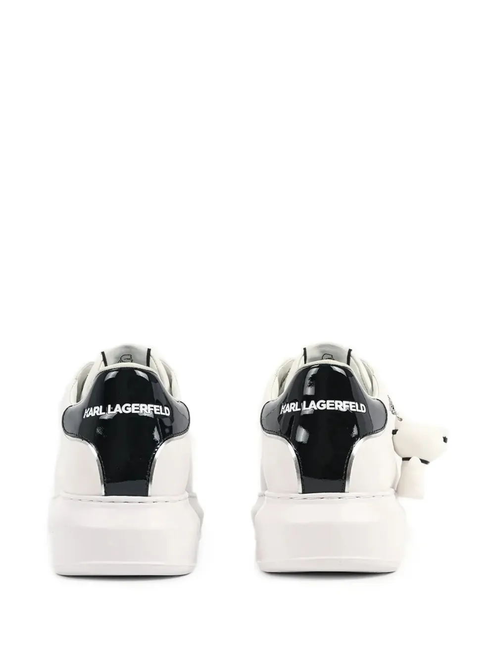 Karl Lagerfeld KAPRI sneakers met bedel Wit