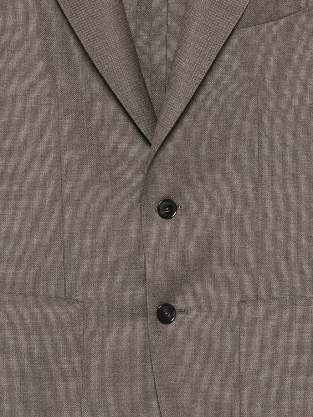 Caruso Americana blazer met gekerfde revers Beige