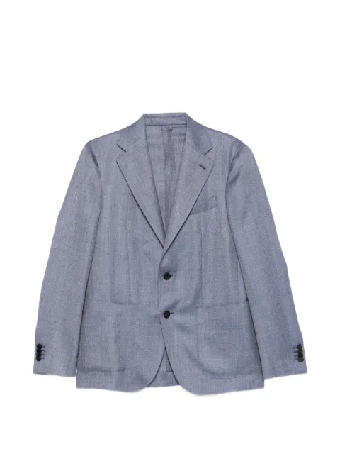 Caruso button-fastening blazer