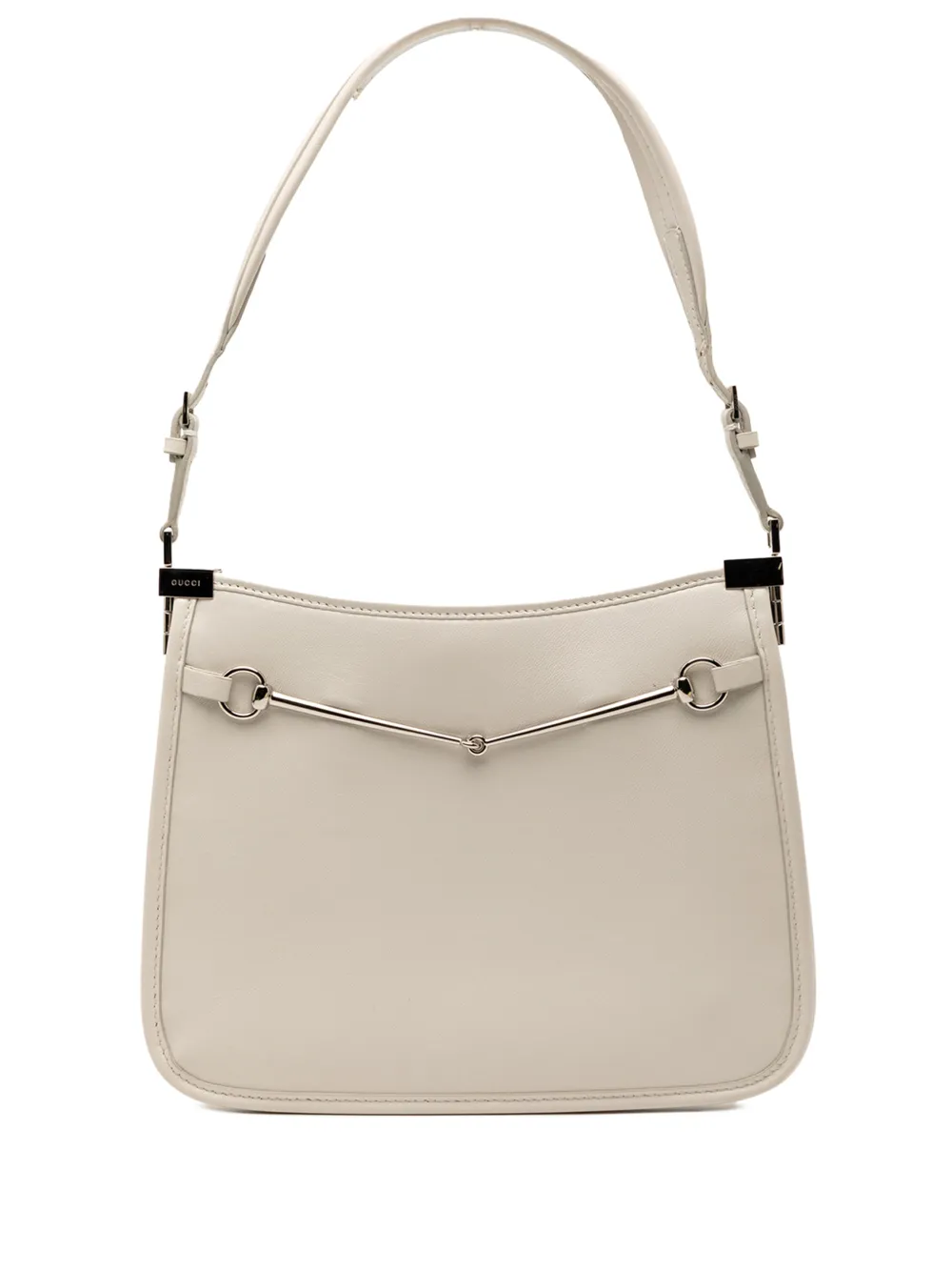 Gucci Pre-Owned 2015-2025 Small Calfskin Slim Horsebit shoulder bag - Bianco