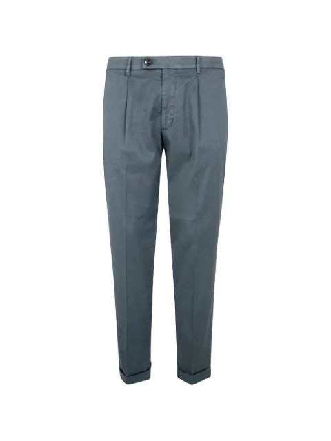 michael coal pleated linen trousers