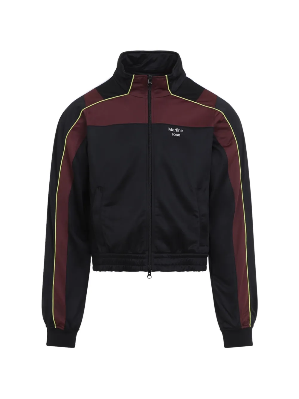 Martine Rose Shrunken zip-up track jacket - Nero