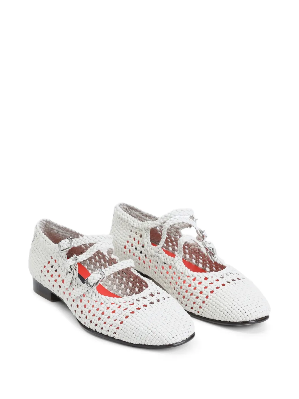 Carel Paris Ariana ballerina's met bandje Wit