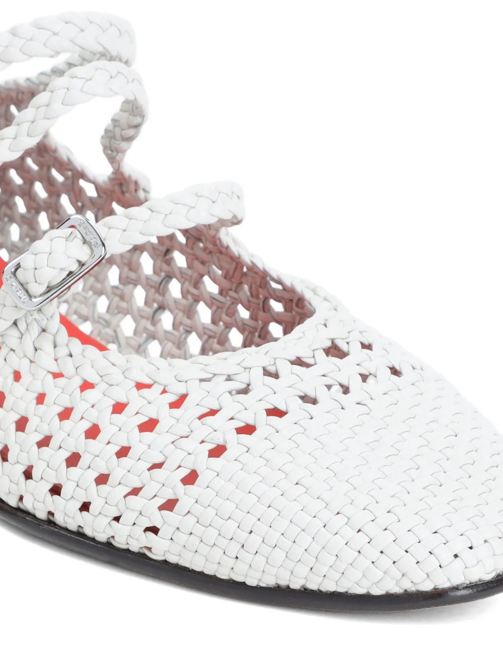 Carel Paris Ariana ballerina's met bandje Wit