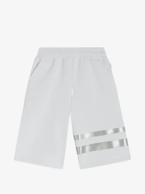 Gcds Kids silver stripes shorts