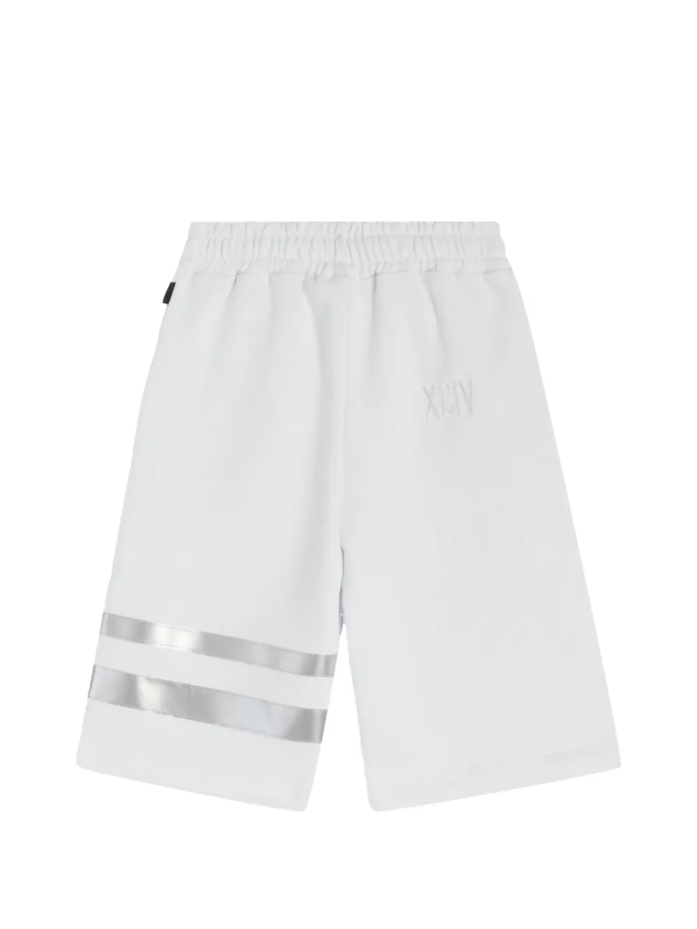 Gcds Kids Gestreepte shorts Wit