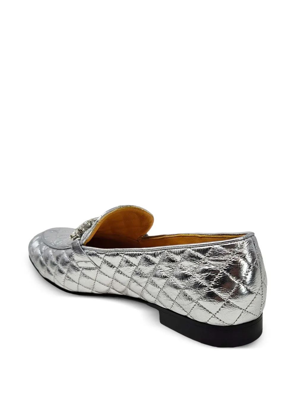 Madison.Maison Gevoerde loafers Zilver