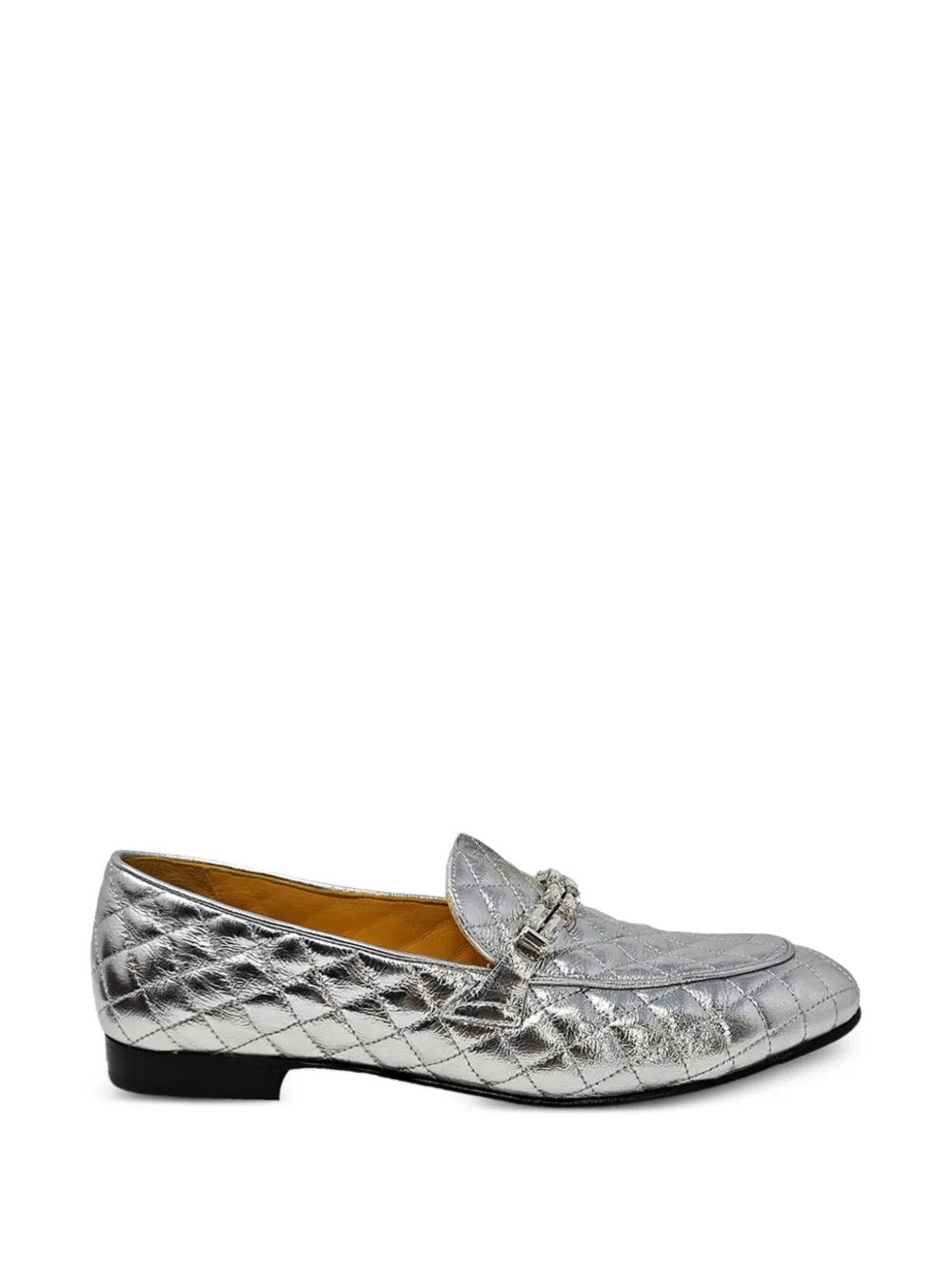 Madison.Maison quilted loafers - Argento
