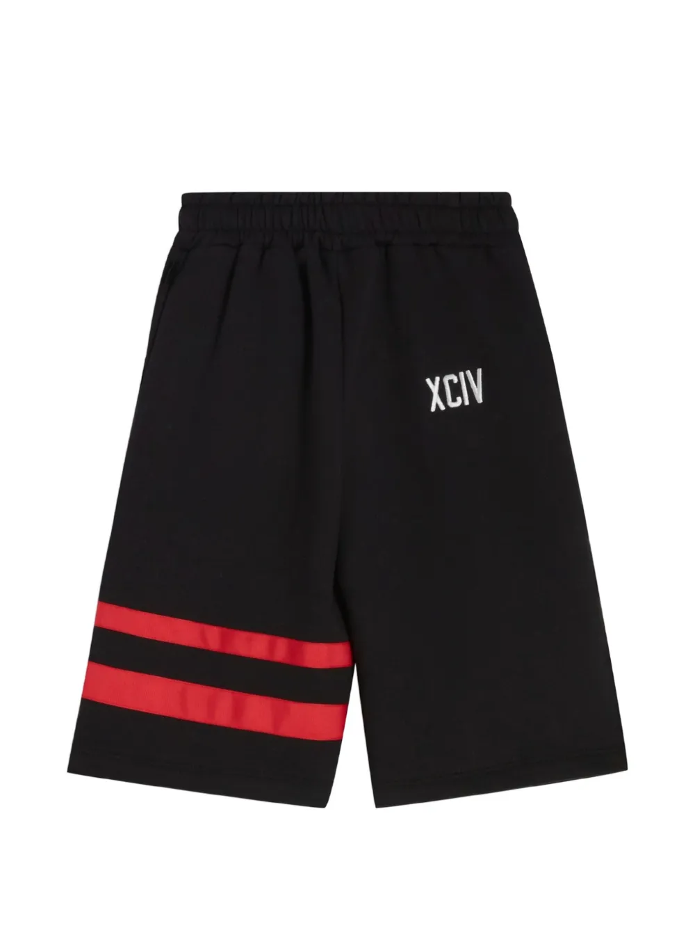  Gcds Kids Striped Shorts - Black 