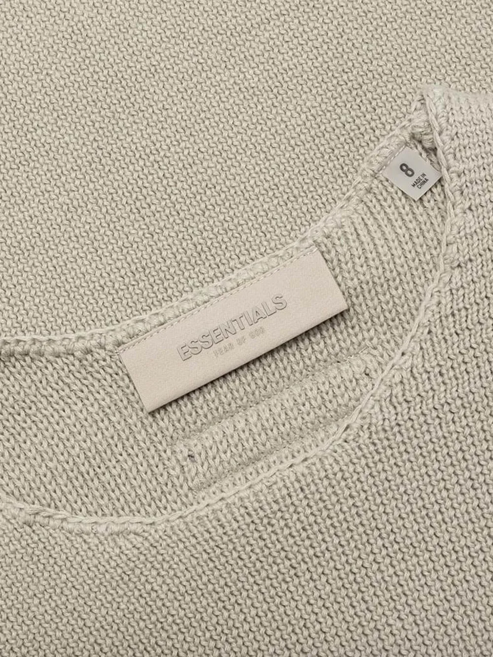 FEAR OF GOD ESSENTIALS KIDS Trui met logopatch Beige