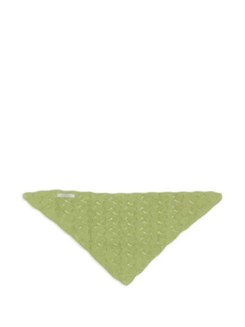 VÉLOCIPÈDE crochet-knit triangle scarf