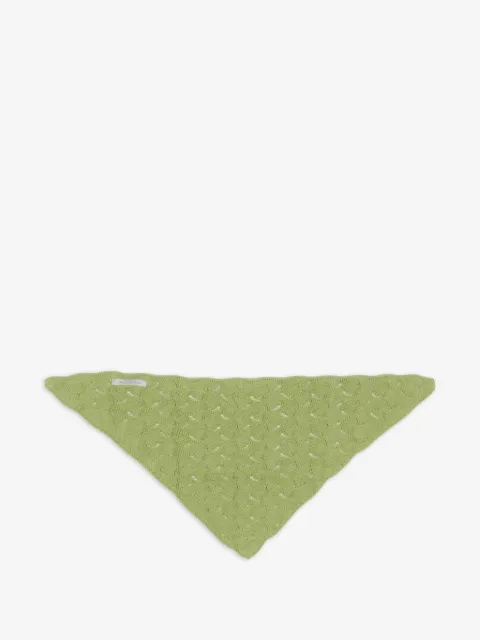 VÉLOCIPÈDE crochet-knit triangle scarf