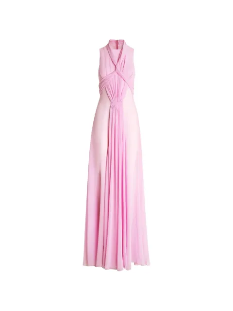 Genny long twist draped dress