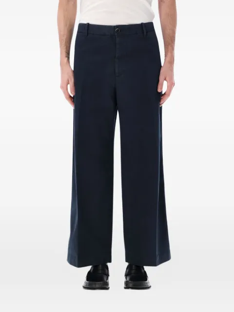 Nine In The Morning Thiago logo-patch chino trousers
