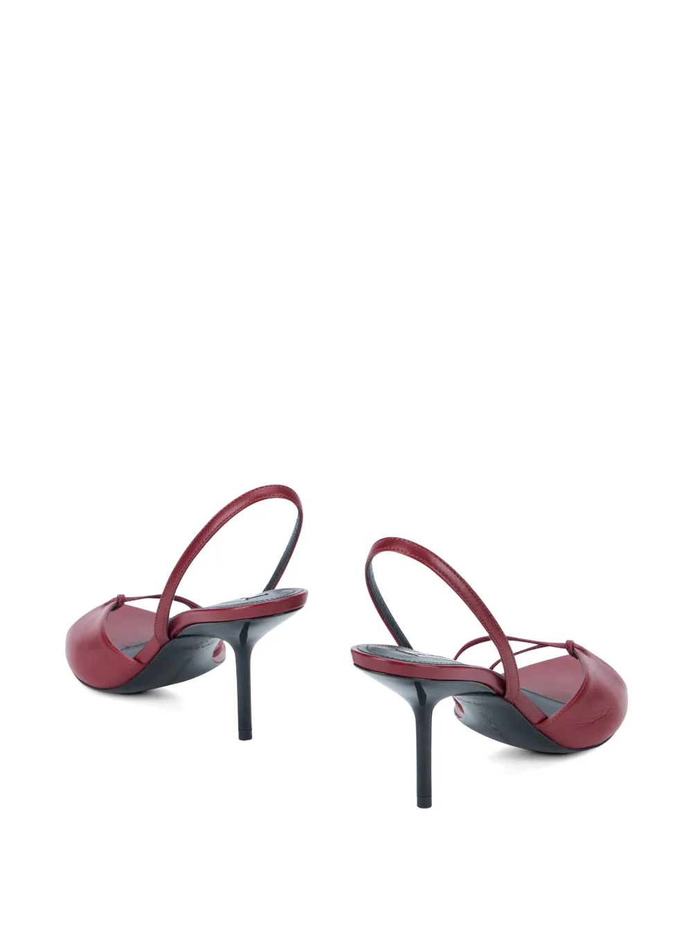 Victoria Beckham slingback leather sandals Rood