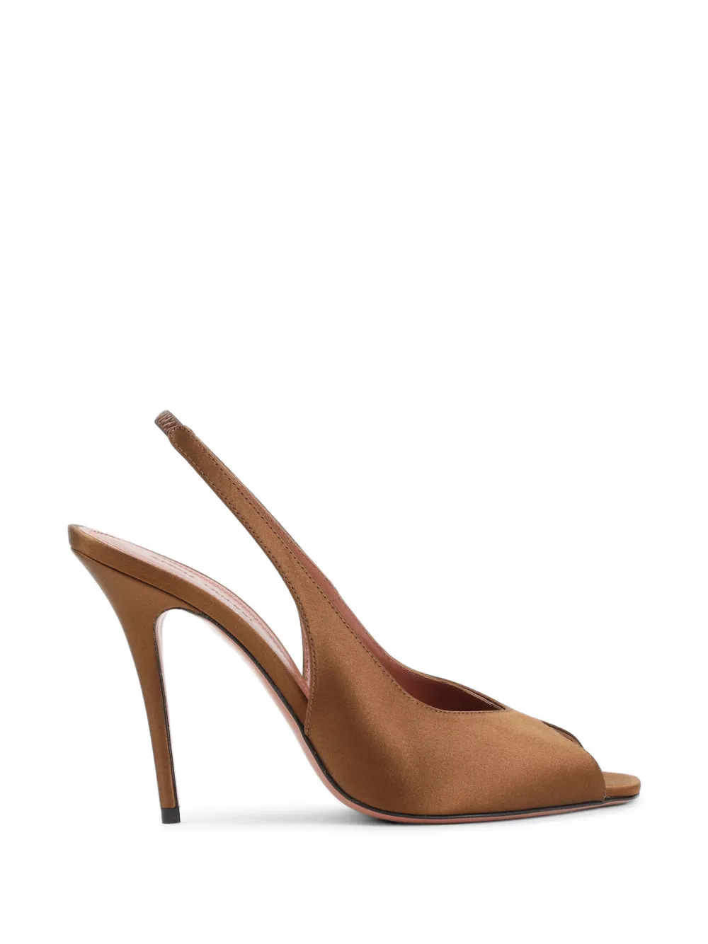 Amina Muaddi Slingback sandalen Bruin