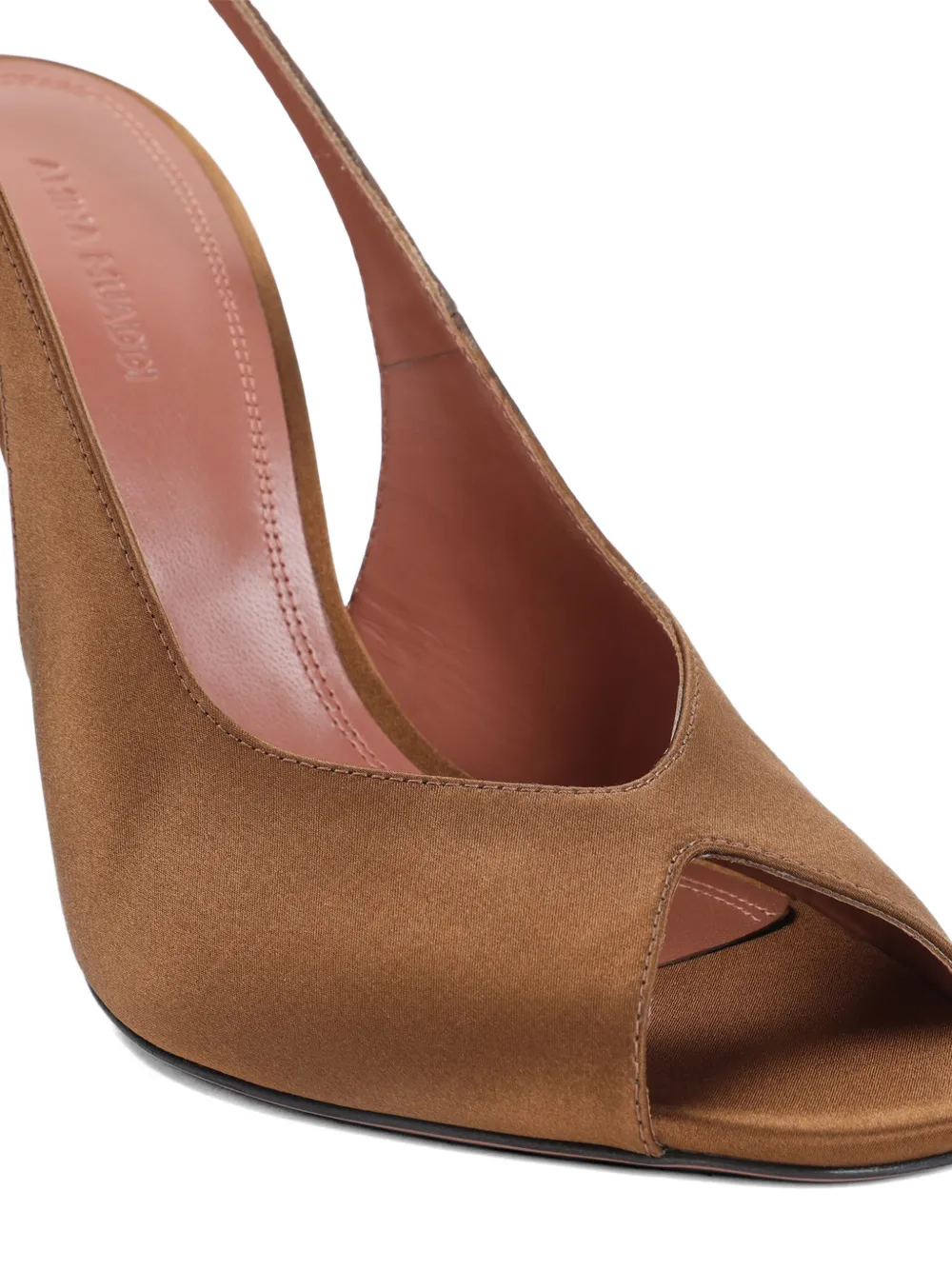 Amina Muaddi Slingback sandalen Bruin