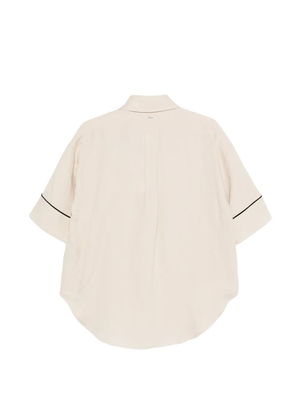 Agnona Blouse met opgestikte zak Beige