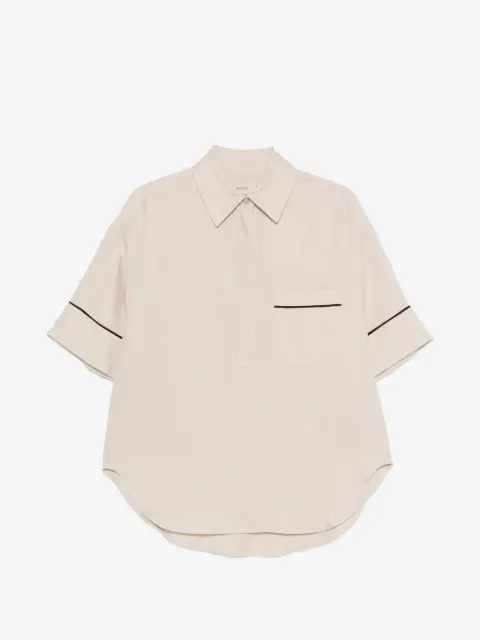 Agnona patch-pocket blouse